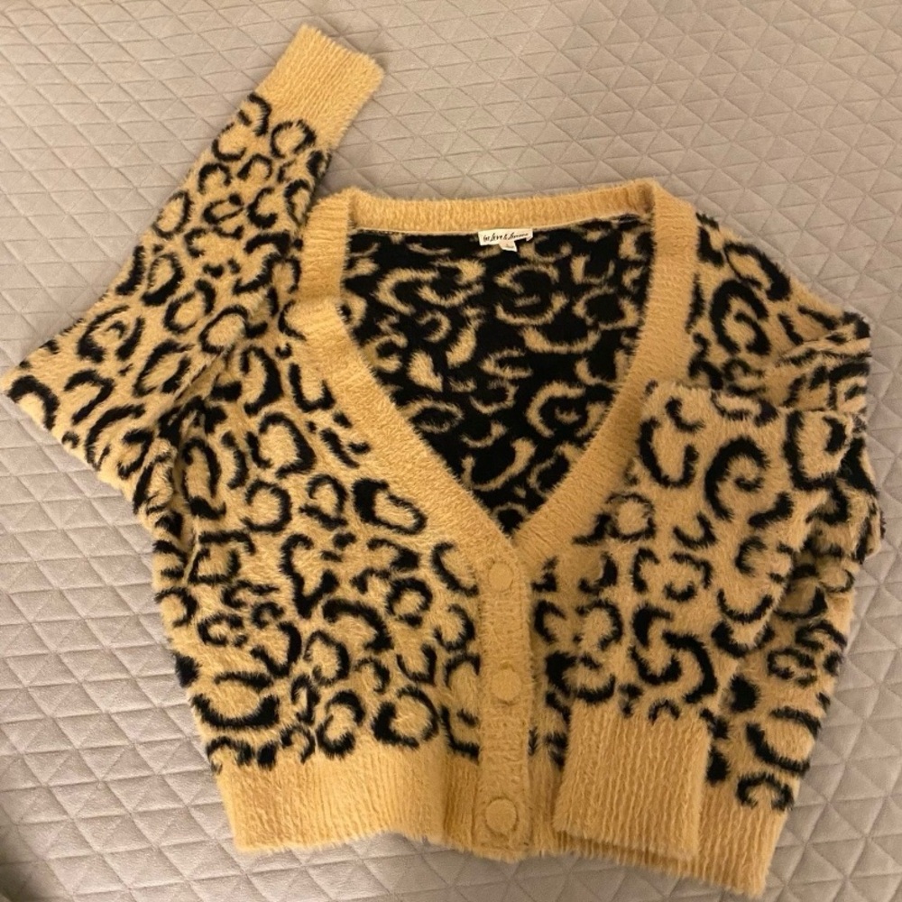 Cozy cropped off shoulder sweater